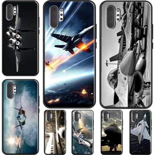 Aircraft Jet Airplane For Samsung S21 S20 FE S8 S9 S10 Plus Phone Case For Galaxy Note 20 Ultra Note 9 10 Plus
