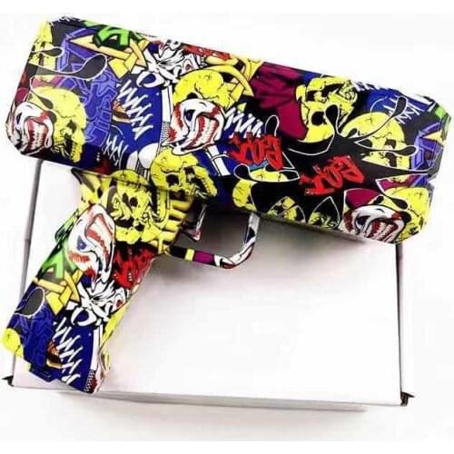 Indoor Money Gun Spit Banknotes Red Fashion Toy Gift Party Toys Game Cash Cannon Funny Pisto Shot Decompression Fidget For Child