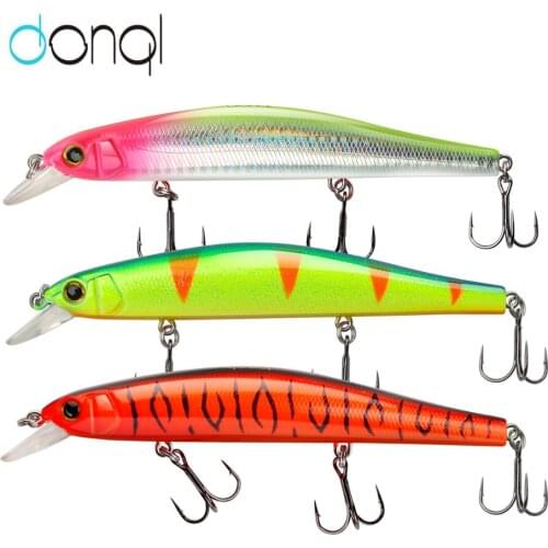 DONQL 3Pcs Minnow Fishing Hard Lure 135mm 23.5g Suspebding Wobbler Swimbait 3D Eyes Artificial Crankbait High Quality Fish Lure
