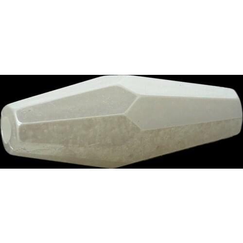 DoreenBeads Acrylic Spacer Beads Bicone White About 20mm( 6/8") x 8mm( 3/8"), Hole: Approx 2.1mm, 15 PCs