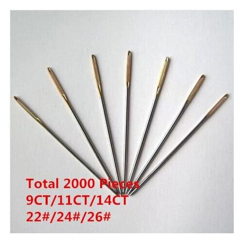 Factory Shop Embroidery Needle Cross Stitch 9CT 11CT 14CT Needle Total 2000 pieces Hot Sell