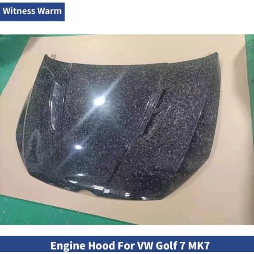 Golf 7 bonnet Car body kit carbon fiber engine hood for Volkswagen Golf 7 front bumper 14-17