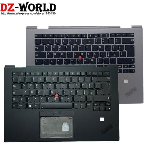 IT Italian Backlit Keyboard with Shell C Cover Palmrest Upper Case for Lenovo Thinkpad X1 Yoga 3rd Gen Laptop 01LX799