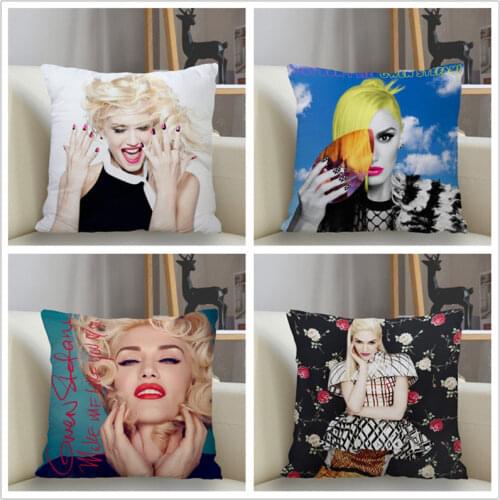 Musife New Custom Gwen Stefani Pillowcase Sofa Decorative Cushion Cover Pillowcase Home Decor Drop Shipping Wholesale