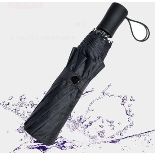 Creative New Oversized Ten Bones 3 Folding Umbrella Gift Sunny and Rainy Umbrella Fully-automatic Golf Umbrella