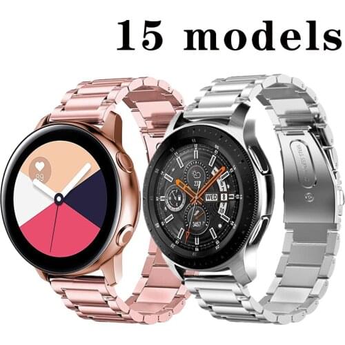18mm 22mm 20mm 24mm Watch Band Strap For Samsung Galaxy 3 Watch 42 46mm GEAR S3 Active 2 Classic/Huawei GT 2 Women Men Bracelet