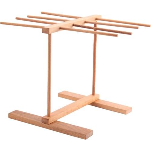 Noodle Rack Household Noodle Pressing Machine Accessories Folding Retractable Beech Wood Pasta Drying Rack Spaghetti superb