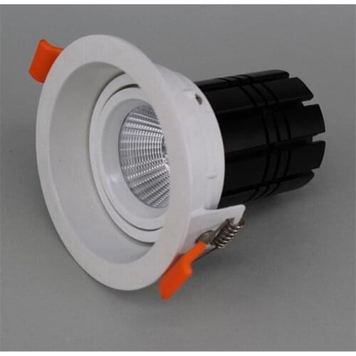 10x 360 Degree Rotatable LED Down Light COB 12W 15W Dimmable Recessed Downlights for Home Cloth Shoes Shops Stores Free Shipping