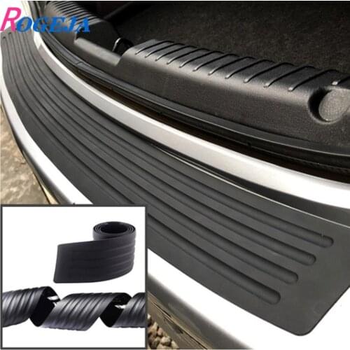 Car Rear Bumper Protector Sticker Trunk Sill Grard Rubber Strip Cover Pad Rear Trunk Auto Protection Sticker Cars Supplies