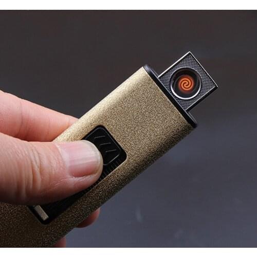2PCS/LOT Creative Personality Strip Cigarette Lighter G2 USB Double-sided Rechargeable Electronic Lighter