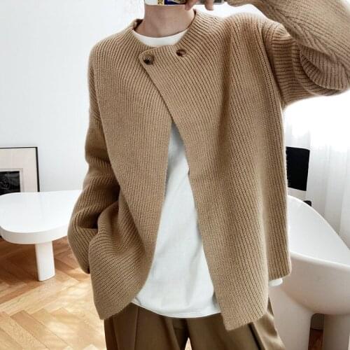 Retro Sweater Cardigan Women Knitwear New Autumn Lazy Style Oversized Sweater Jackets Elegant Casual Quality Straight Knitwear