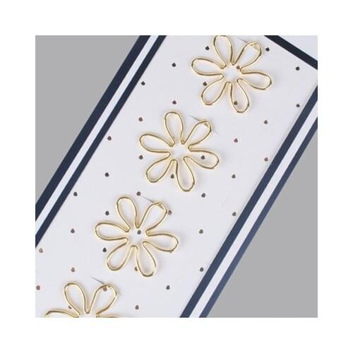 Gold color plane design paper clip metal clip Bookmarks storage office accessories gold pink bow book mark cute bow paper clips