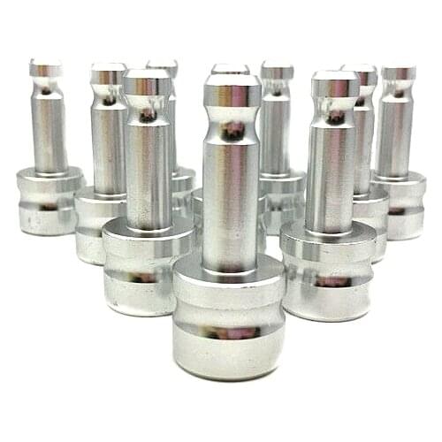 10pcs NEW Aluminum survey adapter for leica Prism GPS Total Station 5/8" x 11 female thread to Dia.12 mm pole fit Snap-On Prisms