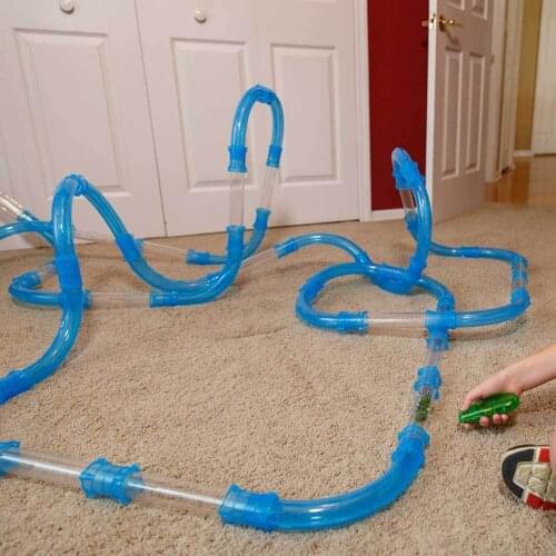 72PCS Speed Pipes DIY Remote Control Pipe Racing Track RC Car Toy Kids Pipes Cars Toys Flash Light Christmas Gifts Dropshipping