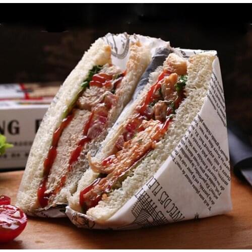 8m*30cm Food Wrappers Wrapping Paper Wax Paper Food Grade Grease Paper For Bread Sandwich Burger Fries Oilpaper Baking Tools