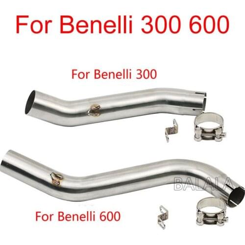 Motorcycle Exhaust Muffler Adapter Middle Link Pipe Tube Tip Slip On Exhaust Motobike Accessories For Benelli 300 600