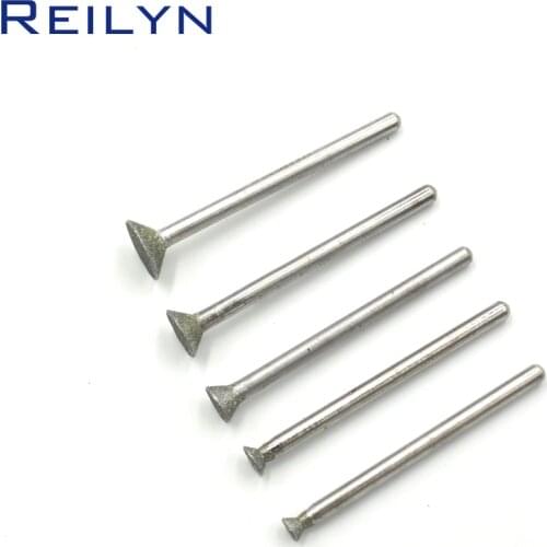 Diamond Grinding Burr Grinding Bits Grinding Abrasive Head for Die Grinder/Dremel/Rotary Tools