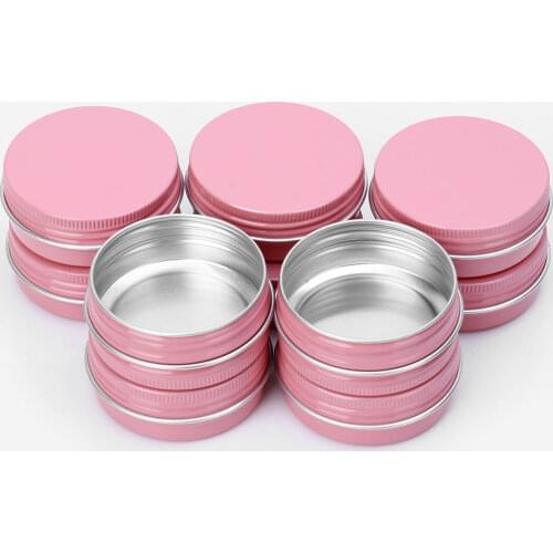 30ml Aluminum Tin Jars Screw Jars Tin Cans Aluminum Tin Containers Bulk Food Tins Cosmetic Jar Container Candle Travel Tins