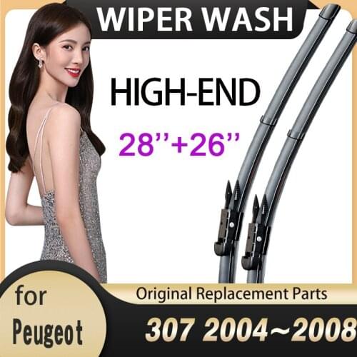 Car Wiper Blades Windshield for Peugeot 307 307SW 307CC hatchback sedan 2004~2008 SW CC Front Windscreen Wipers Car Accessories