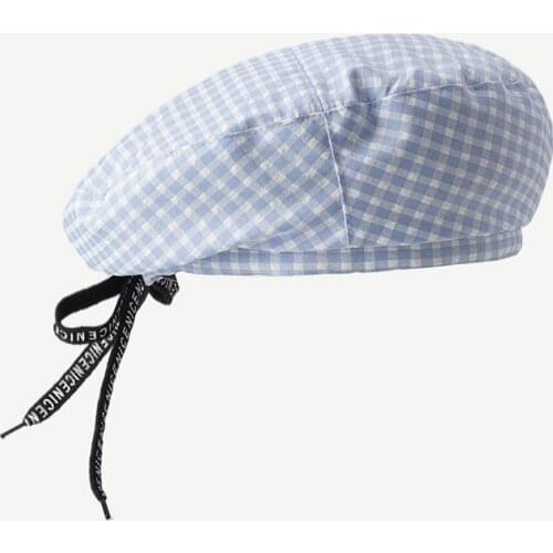 Black and white diamond winter caps vintage hat felt beret airborne corner summer beret Womens hat mens berets newsboy caps