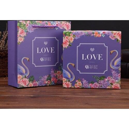 Biodegradable Square Paperboard Cardboard Packaging Carton Gift Box Custom Ring Necklace Pendant Gift Boxes ---PX10125