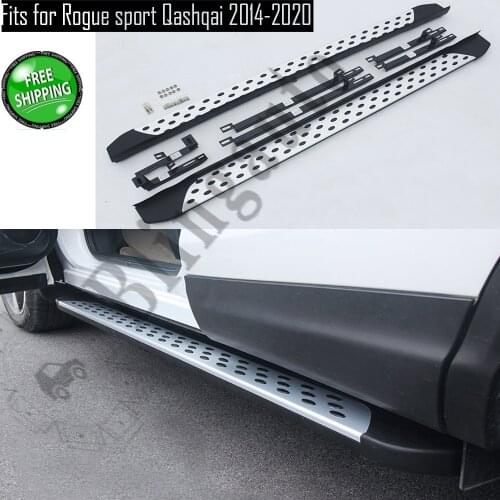 Side step fits for Ni ssan Rogue Sport Qashqai 2014-2020 2Pcs left right running board nerf bar car pedal side stairs