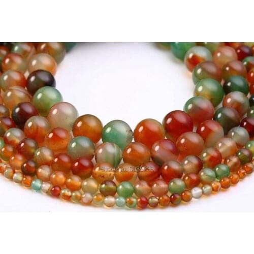 Wholesale Peacock Agates Beads Colorful Natural Stone Round Loose Spacer Beads 4 6 8 10 12mm Beads for Jewelry Making
