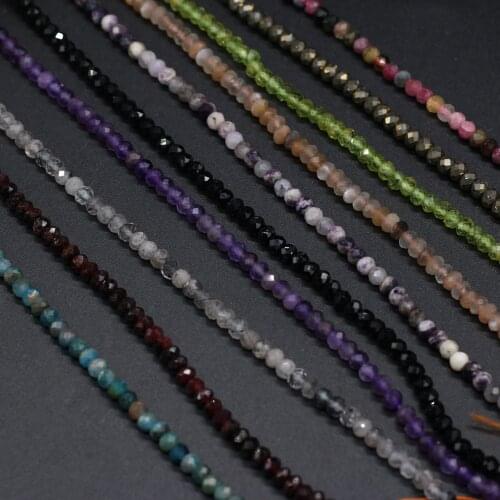 Beaded Natural Semi-Precious Stone Section Beaded Fashionable Amethyst Fluorite Morganite Crystal Beads For Unisex Jewelry Gift