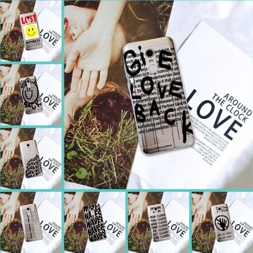 For Xiaomi Redmi S2 4 4A 4X 5A 6 6A 5 Plus Case Silicone Quote Smile Back Cover For Pocophone F1 Redmi Note 6 Pro 5A Prime5 4 4X