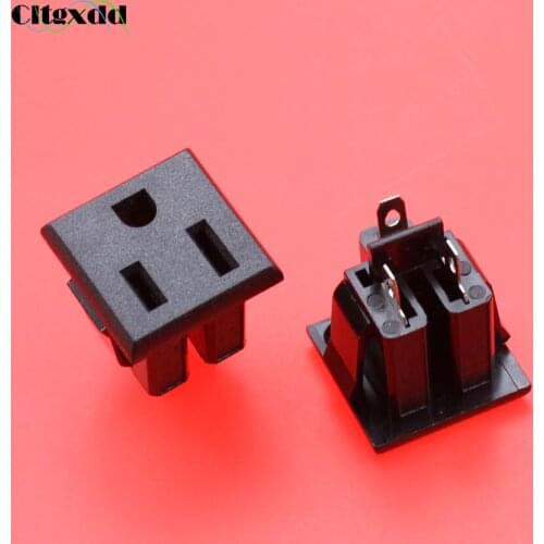 Cltgxdd 1pcs US 3 Pin Power Socket Plug Black Supply Adapter AC 125V 15A