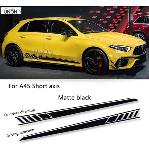 For Mercedes Benz A Class A45S A35L Sticker Garland Striped Body Adornment Modified Car Sticker Color Paste