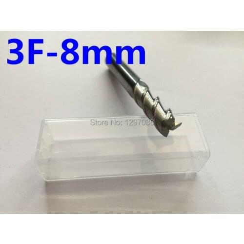2pcs 3Flutes 8mm/10mm/12mm/14mm Tungsten steel milling cutter for aluminum , CNC Lathe Tool router bits hrc45-50