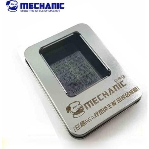 Green Oil Solder Mask Ink BGA Stencil for iPhone CPU Hard Disk Chip Motherboard Reballing Soldering Plate Repair Tool Kit