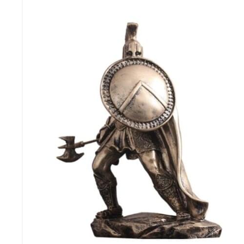 Warrior armour model restoring ancient Roman armour warrior creativity bar furnishs a handicraft study porch to handle