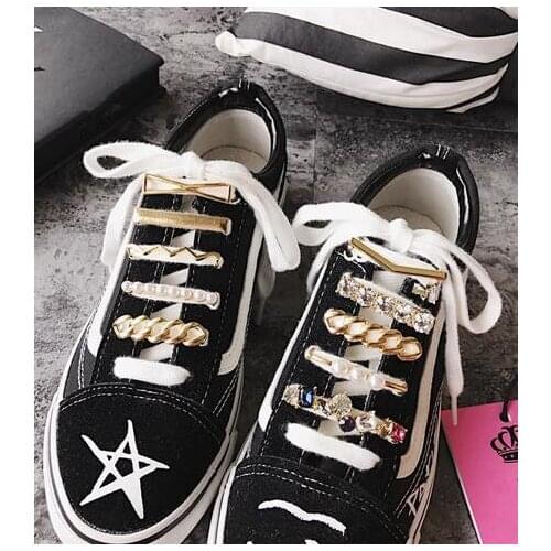 Fashion Multiple Styles Metal Crystal Shoes Decoration Sneakers Best Accessories One Piece Free Shipping