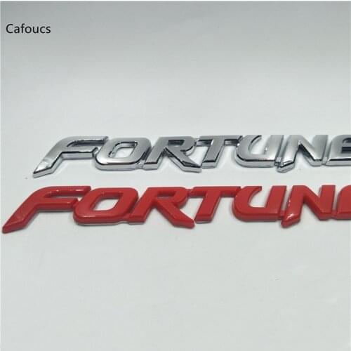 For Toyota Fortuner SUV Car Rear Logo Emblem Tape Decal 3d Sticker Badge Sign Nameplate 240*24mm