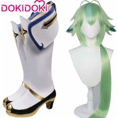 DokiDoki Game Genshin Impact Cosplay Halloween Sucrose Shoes Cosplay Wig Genshin Impact Sucrose Cosplay Hair