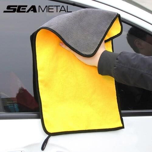 Car Wash Accessories 30*60cm Car Washing Microfiber Towels Super Absorbent Auto Towels Care Drying Hemming Towel Cleaning Cloth