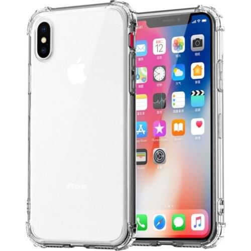 Shockproof Case For iPhone 12 Pro Max Transparent Clear Silicone Case For Apple iPhone 12 Mini 11 X XS XR SE 2020 6 6S 7 8 Plus