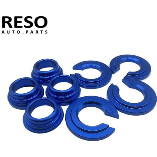 RESO- Aluminum Bushing Collars Set For Nissan S13 S14 240SX SILVIA Z32 Subframe Bushing Collars Set
