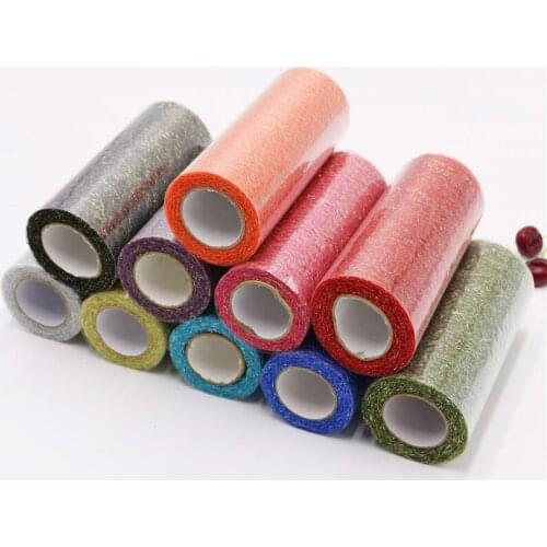 Organza Tulle Roll Spool Fabric Ribbon DIY Tutu Skirt Gift Craft Party Chair Sash Wedding Party Decoration 15cm*10yards/roll