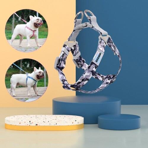 Dog Harness With Leash Set H-Shape Dog Harnesses For Small Medium Dogs Pet Safe Outdoor Walking Accessories For French Bulldog