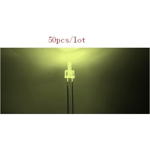 Through Hole 50pcs/lot Water Clear Tower 2mm Warm White LED Diode