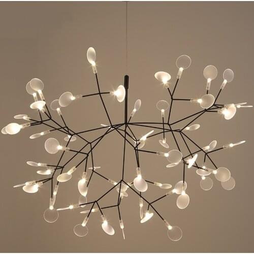 Modern Tree Leaf Pendant Light LED Lamp Suspension Lamps Living Room Art Bar Iron Restaurant Home Lighting