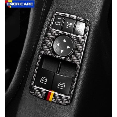 Car Styling Door Window Glass Button Frame Decoration Trim For Mercedes Benz C E Class W204 W212 2009-15 Interior Accessories