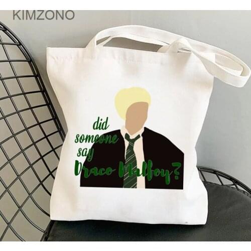 Draco Malfoy shopping bag grocery handbag tote eco bag shoping bolsas ecologicas cabas