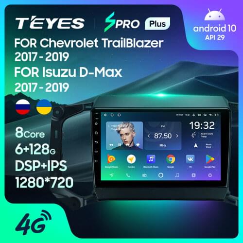 TEYES SPRO Plus For Chevrolet TrailBlazer 2017 - 2019 Colorado For Isuzu D-MAX Dmax MU-X Mux Car Radio Multimedia Video Player Navigation GPS Android 10 No 2din 2 din dvd