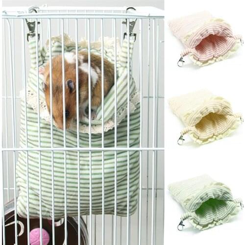1pc Creative Nordic Style Small Pet Sleeping Bag Cute Warm Cotton Hanging Bed Sleeping Pouch For Small Animals Pet Supplies