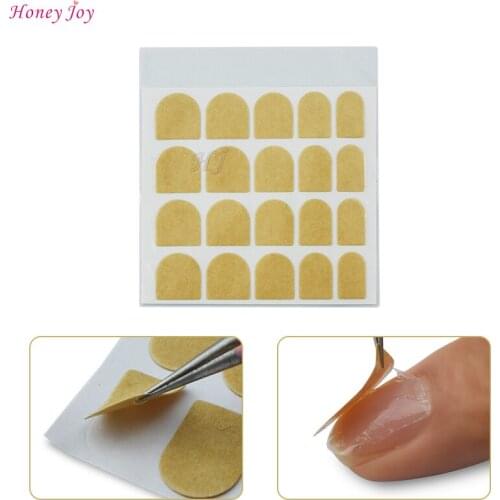 10 Sheet/lot Self-adhesive False Nails Double-sided Adhesive Stickers Nail Art tips Tool