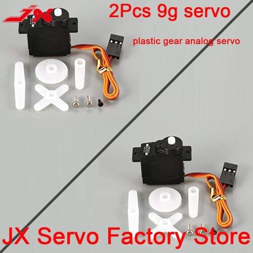 2PCS JX Servo PS-1109HB 9g servo 2kg Plastic Gear Micro Analog Servo For 1/18 RC Car helicopter Boat spare parts accessories